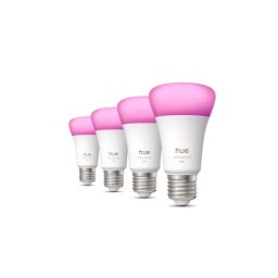 Bec inteligent Philips Hue WCA 810 A60 E27 4P EU, LED, 6W, Bluetooth/Zigbee, 4 bucati