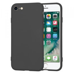 Husa pentru Apple iPhone SE (2022) / SE (2020) / 8 / 7, Techsuit, SoftFlex, Neagra