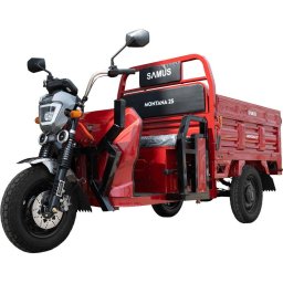 Triciclu Electric Cargo Samus Montana-25-1.3-72V32, Motor 1500W,Viteza Maxima 25 km/h, Autonomie 48KM, Acumulator 72 (6 x 12V)/ 32 aH, Tip baterie plumb acid, , Rosu