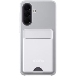 Husa telefon, Carcasa protectie spate Samsung Card Slot Case (A576), pentru Galaxy A57, Gri deschis