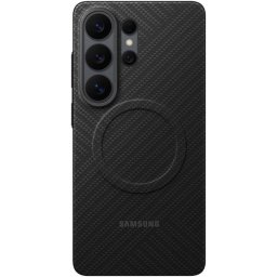 Husa telefon, Carcasa protectie spate Samsung Carbon Magnet Case (S948), pentru Galaxy S26 Ultra, Negru
