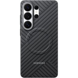 Husa telefon, Carcasa protectie spate Samsung Carbon Magnet Case (S948), pentru Galaxy S26 Ultra, Gri