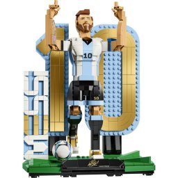 Set de constructie LEGO Editions - Lionel Messi – Legenda a fotbalului 43015, Jucarii pentru Copii, Jucarii pentru Baieti, Decoratiuni pentru Living, Idee de Cadou pentru Copii, 958 piese, Varsta 12 ani, Multicolor