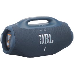 Boxa portabila JBL Boombox 4, 210W, Pro Sound, IP68, Auracast, Baterie detasabila, Autonomie 34 ore, Albastru