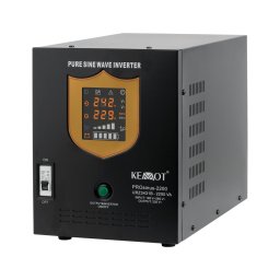 UPS centrale Kemot URZ3431B Sinus PUR, 2200VA / 1600W, 12V, Eficienta 85%, Negru