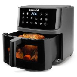 Friteuza NUTRIBULLET CrispLite Vision, 2000W, 8L, Negru