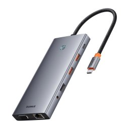 USB HUB 13-in-1 Hub Baseus PortalJoy Series, USB-C, HDMI, DisplayPort, Gri