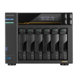 NAS ASUSTOR AS6806T, 6 Bay, AMD Ryzen V3C14, 16GB RAM DDR5, Dual USB 4 porturi, Dual 10GbE, Dual 5GbE, M.2 SSD