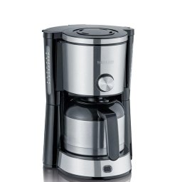Cafetiera Severin KA 4845, putere 1000 W, recipient termic, 1250 ml, oprire automata, Negru-Argintiu