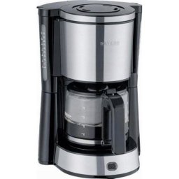 Cafetiera Severin KA 4823, 1000W, 1250 ml, termica, inox, cu filtru rotativ, Argintiu / Negru