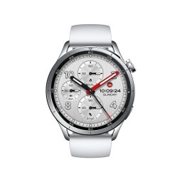 Smartwatch Xiaomi Watch S5, 46mm, Ecran AMOLED 1.48", Bluetooth, GPS, 5 ATM, Autonomie 21 de zile, Alb