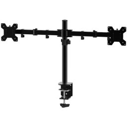 Suport TV / Monitor, SERIOUX MM1903A, de birou, pentru 2 monitoare, compatibilitate 10"-27", Negru