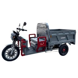 Triciclu electric, tricicleta, Samus Cargo Houston-25-1.5-72V45 Silver, motor 1500 W, acumulator 72V 45Ah, viteza maxima 25 km/h, autonomie 69 km, sarcina maxima 585 kg, Argintiu