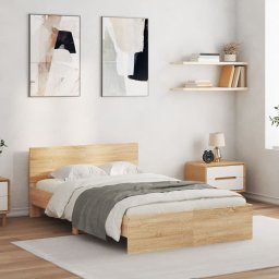 Gossi cadru de pat cu tablie, stejar sonoma, 120x200 cm