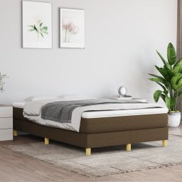 Gossi cadru de pat fara saltea, maro inchis, 120x200 cm, textil