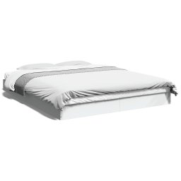 Gossi cadru de pat, alb, 150x200 cm, lemn prelucrat
