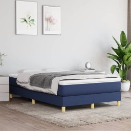 Gossi cadru de pat, albastru, 120 x 200 cm, material textil