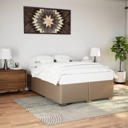 Gossi cadru de pat, cappuccino, 140x200 cm, piele ecologica