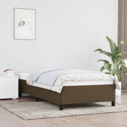 Gossi cadru de pat, maro inchis, 100 x 200 cm, material textil