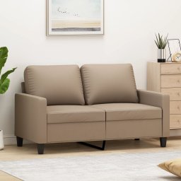 Gossi canapea cu 2 locuri, cappuccino, 120 cm, piele ecologica