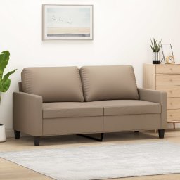 Gossi canapea cu 2 locuri, cappuccino, 140 cm, piele ecologica
