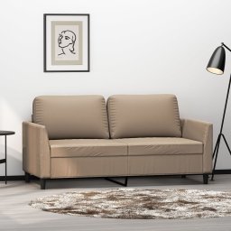Gossi canapea cu 2 locuri, cappuccino, 140 cm, piele ecologica