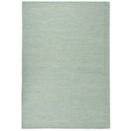 Gossi covor de exterior, turcoaz, 160x230 cm, tesatura plata