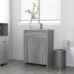 Gossi dulap de baie, sonoma gri, 60x33x80 cm, lemn prelucrat