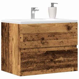 Gossi dulap pentru baie, lemn vechi, 60x38,5x45 cm, lemn prelucrat