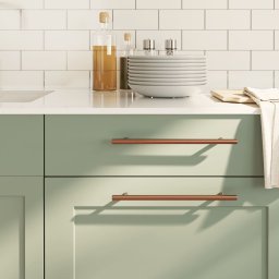 Gossi manere de dulap, 20 buc., bronz, 224 mm, otel inoxidabil
