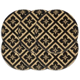 Gossi naproane, 6 buc., negru, 38 cm, iuta, rotund