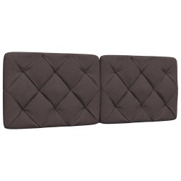 Gossi perna pentru tablie de pat maro inchis, 120 cm, material textil