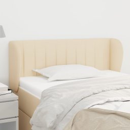 Gossi tablie de pat cu aripioare crem 103x23x78/88 cm textil