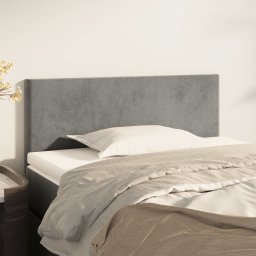 Gossi tablie de pat, gri deschis, 80x5x78/88 cm, catifea
