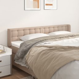 Gossi tablie pat cu aripioare cappuccino 163x16x78/88 cm piele eco