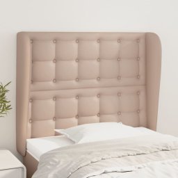 Gossi tablie pat cu aripioare cappuccino 83x23x118/128 cm piele eco