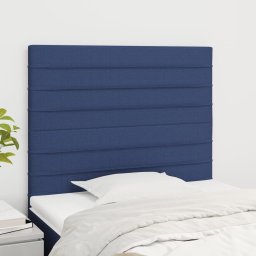 Gossi tablii de pat, 2 buc, albastru, 80x5x78/88 cm, textil