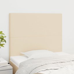 Gossi tablii de pat, 2 buc, crem, 80x5x78/88 cm, textil
