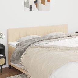 Gossi tablii de pat, 2 buc, crem, 80x5x78/88 cm, textil