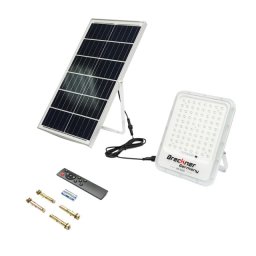 Proiector LED 20W cu panou solar 35W telecomanda, baterie 3,2V/30Ah