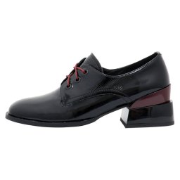 Pantofi dama, Epica, HMY1188-05B-W381D-01-L-Negru, elegant, piele naturala, cu toc, negru (Marime: 40)