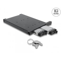 Mobile Rack pentru 2 x M.2 NMVe SSD cu SFF-8654 pentru bay 12.7mm Slim ODD, Delock 47138