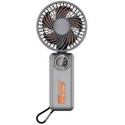 Ventilator portabil TECHSUIT Z8, 3 viteze, 3600mAh, Alb
