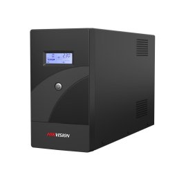 UPS backup Hikvision DS-UPS2000-R, 2000VA/1200W, AVR, 4 prize Schuko, USB, LCD, 2 baterii 12V/9Ah