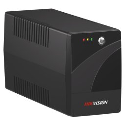 UPS backup Hikvision DS-UPS600-R, 600VA/360W, AVR, 2 prize Schuko, baterie 12V/7Ah, protectie supratensiune