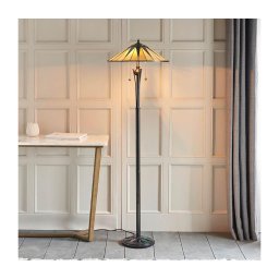 Endon 64041 - Lampadar Tiffany DARK STAR, 2xE27/60W/230V, Ø 49 cm