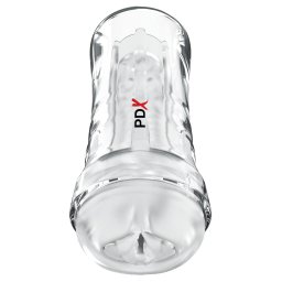 Pipedream PDX Extreme Super Luscious Lips Self-Lubricating Stroker Clear