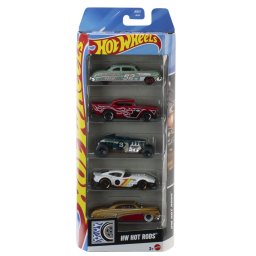 Set 5 masinute Hot Wheels Hot Rods Mattel, multicolor, 3+ ani