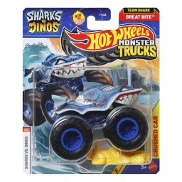 Masinuta Hot Wheels Monster Trucks Great Bite Team Shark 1:64