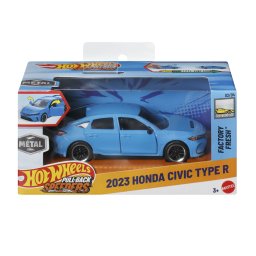 Masinuta Hot Wheels Honda Civic Type R 2023 metalica, pull back, 1:43